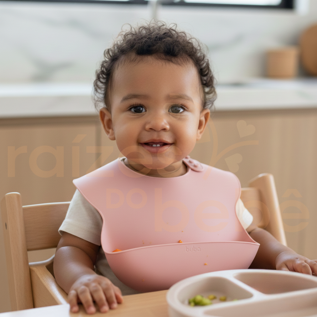 Babador Silicone Premium com Coletor