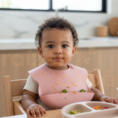 Babador Silicone Premium com Coletor