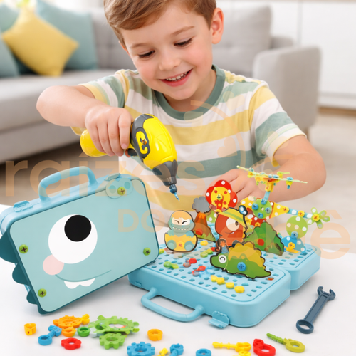 Super Maleta de Ferramentas Infantil com Parafusadeira